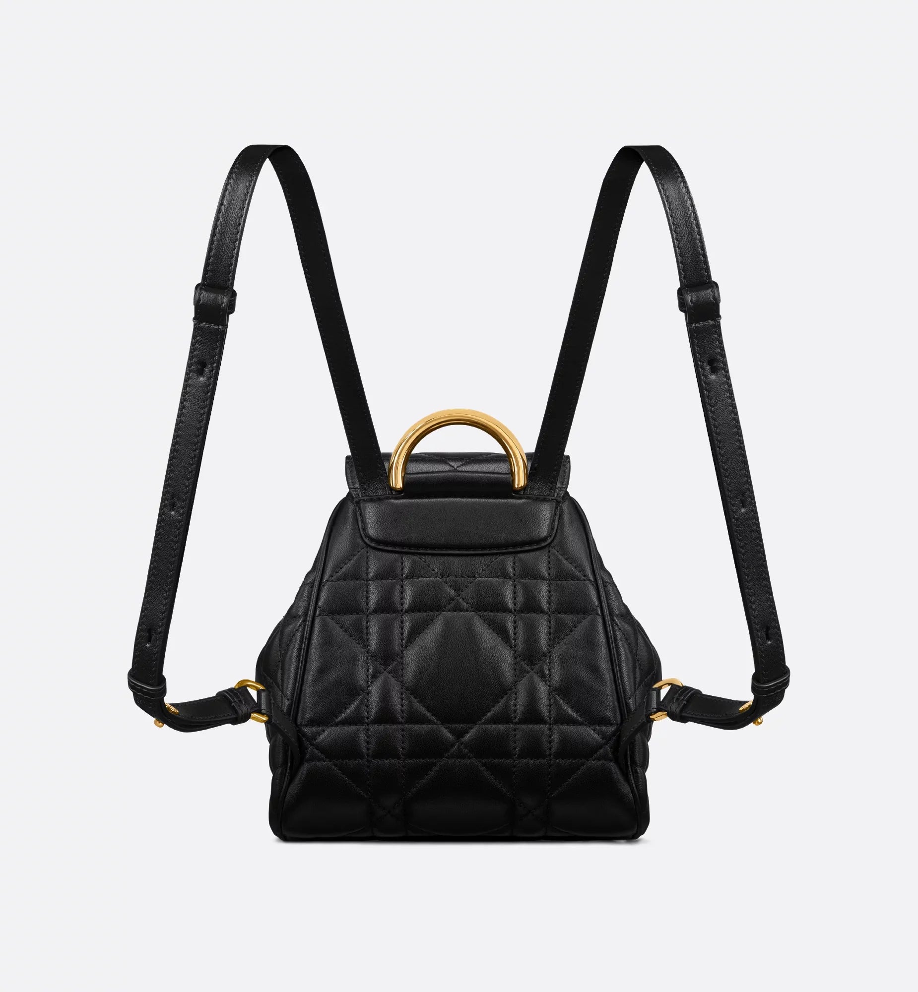 Small Dior Caro Backpack Black ديور كارو باك باك اسود