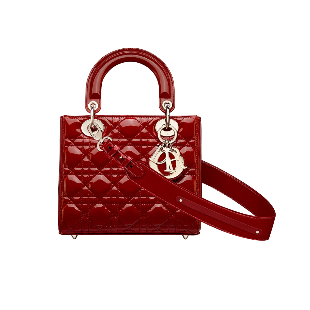 Small Lady Dior My ABCDior Bag ليدي ديور ماي ايه بي احمر