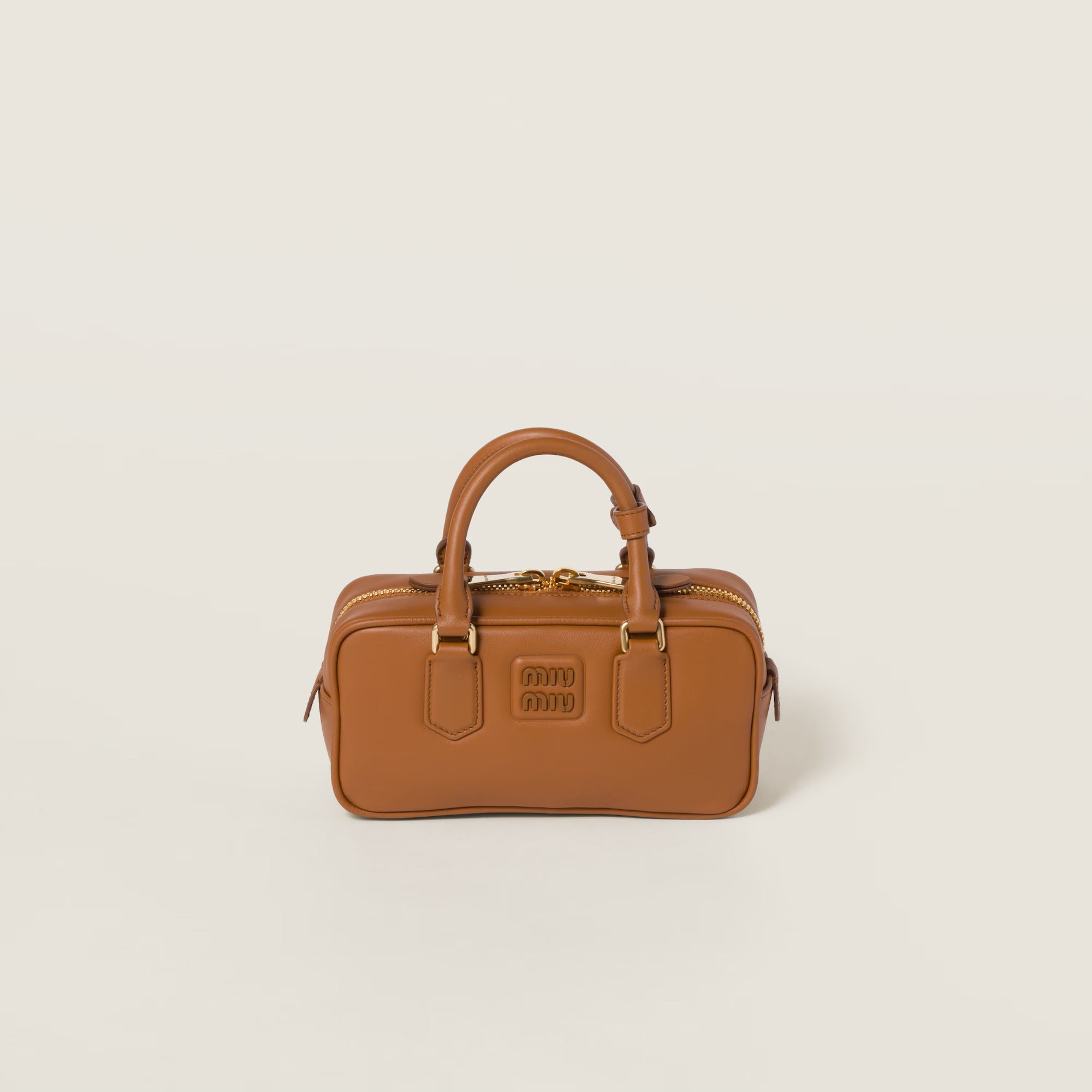 Miu Miu Arcadie leather bag ( REGULAR) Cognac Color