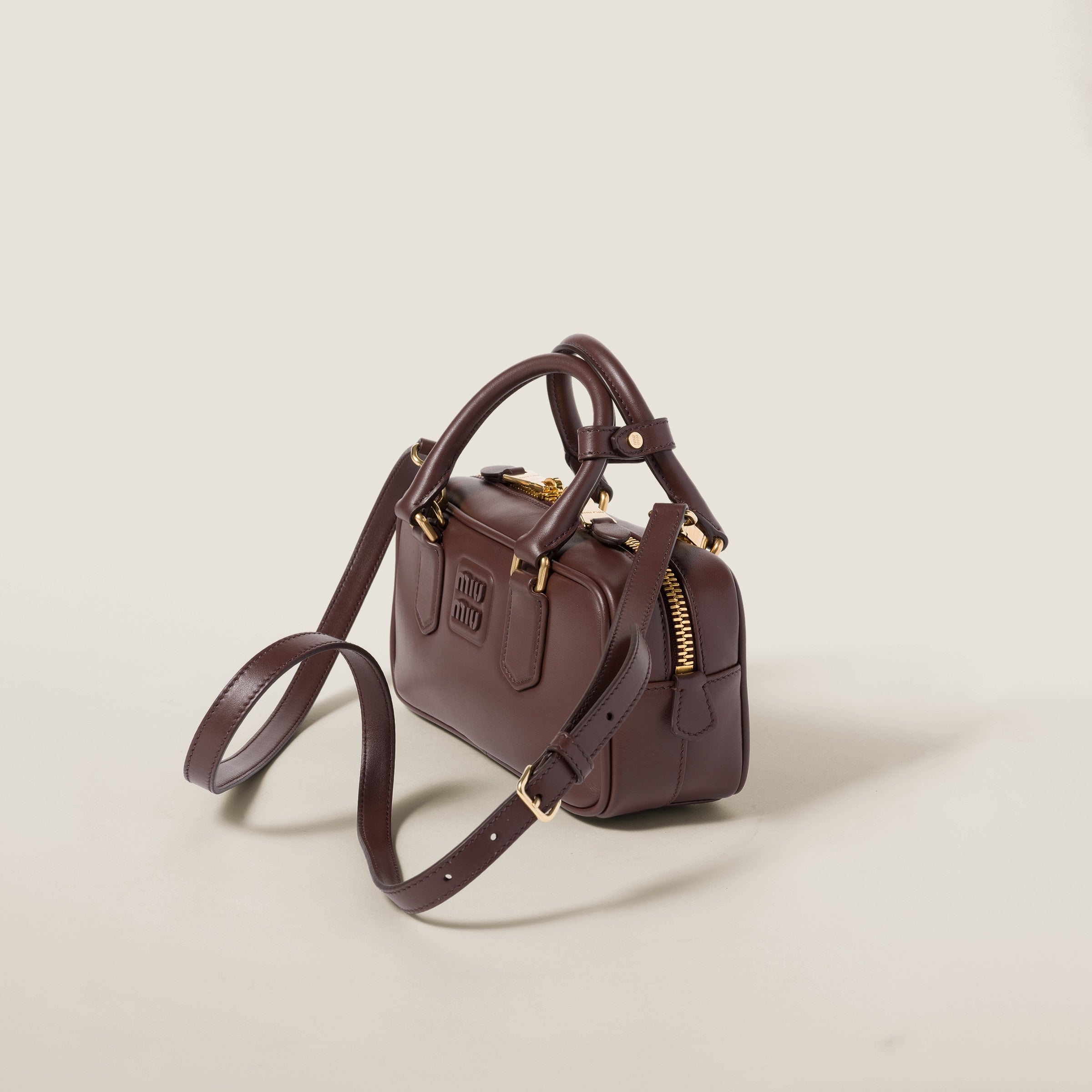 Miu Miu Arcadie leather Briarwood (Regular)