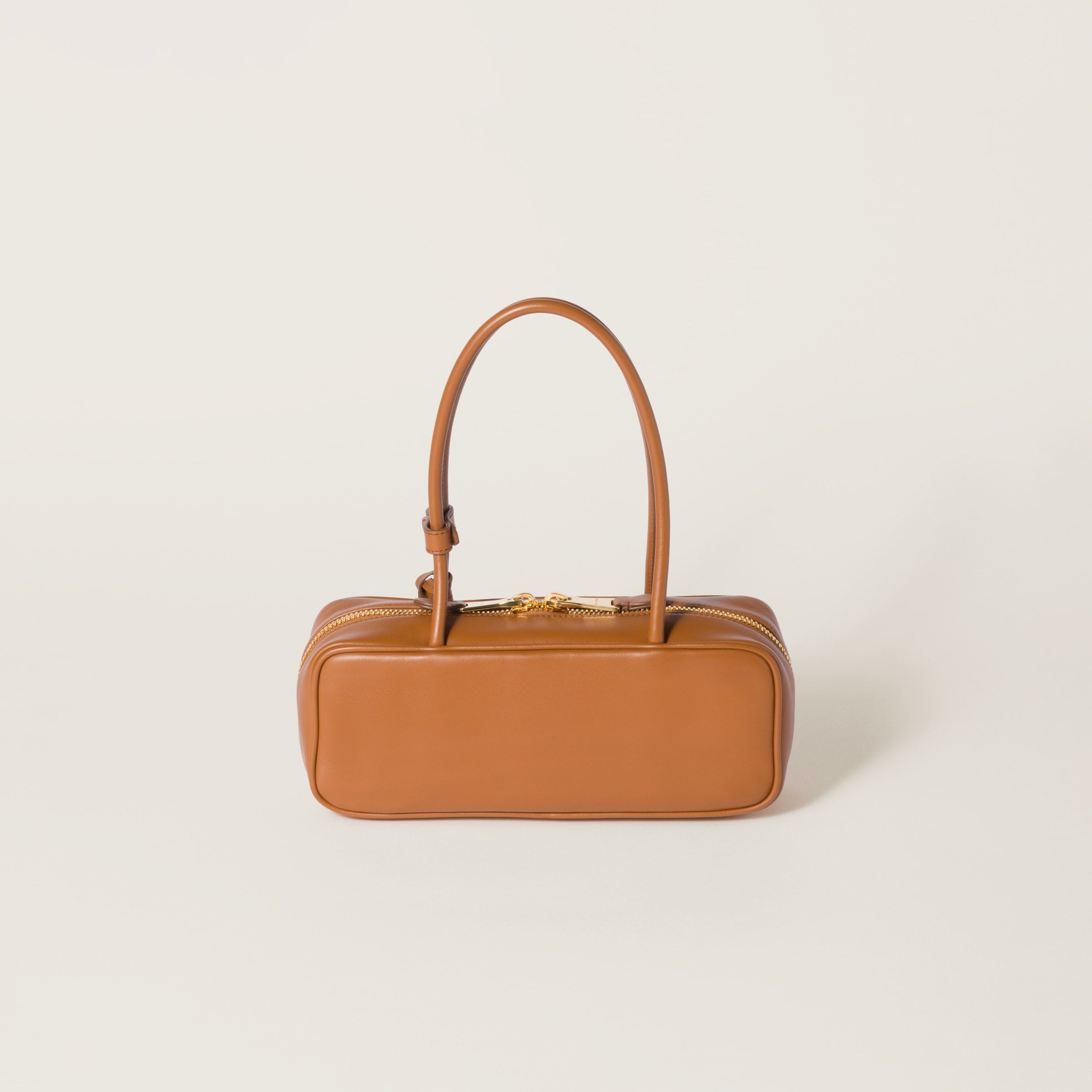 Miu Miu Leather Beau bag Cognac (Small)