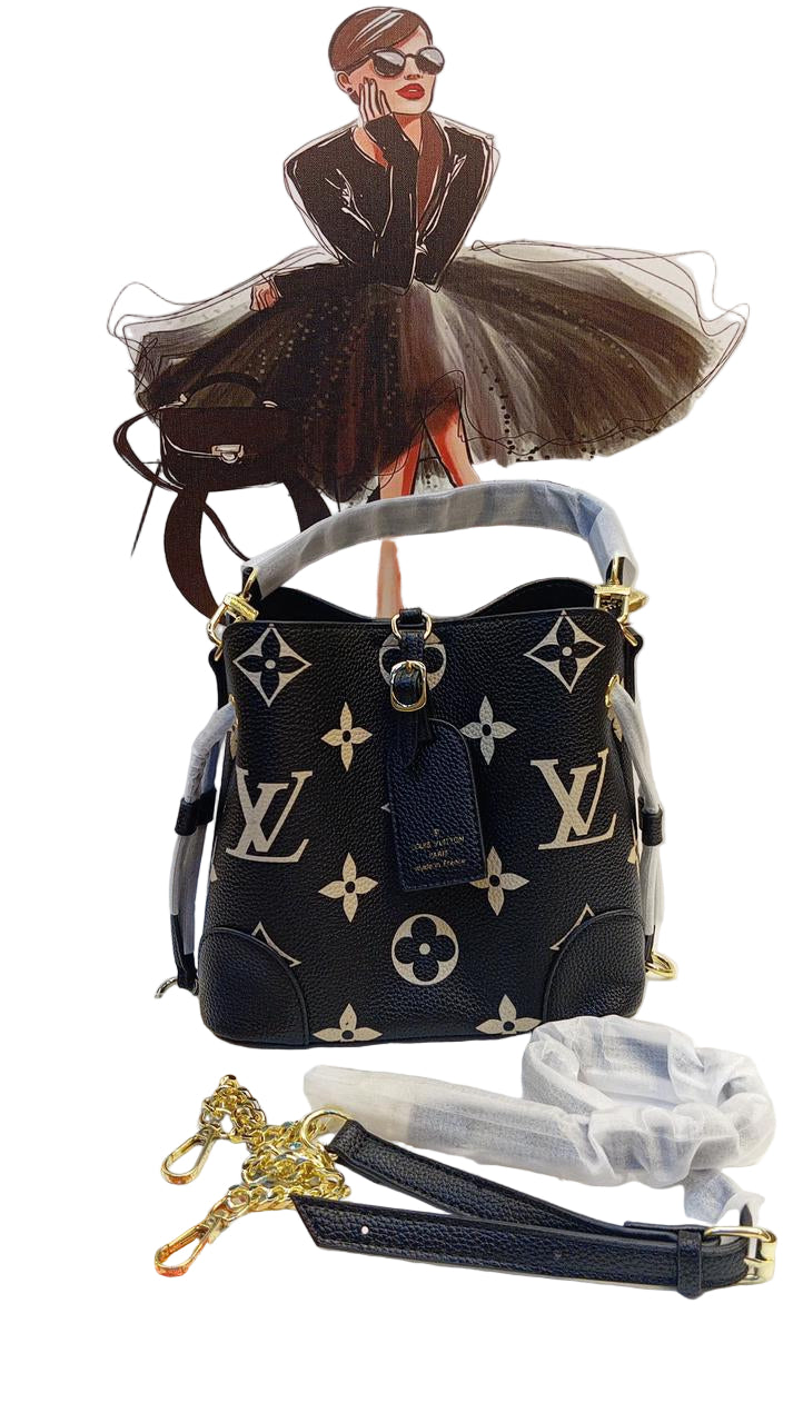 Louis Vuitton NéoNoé Black Monogram Empreinte Leather