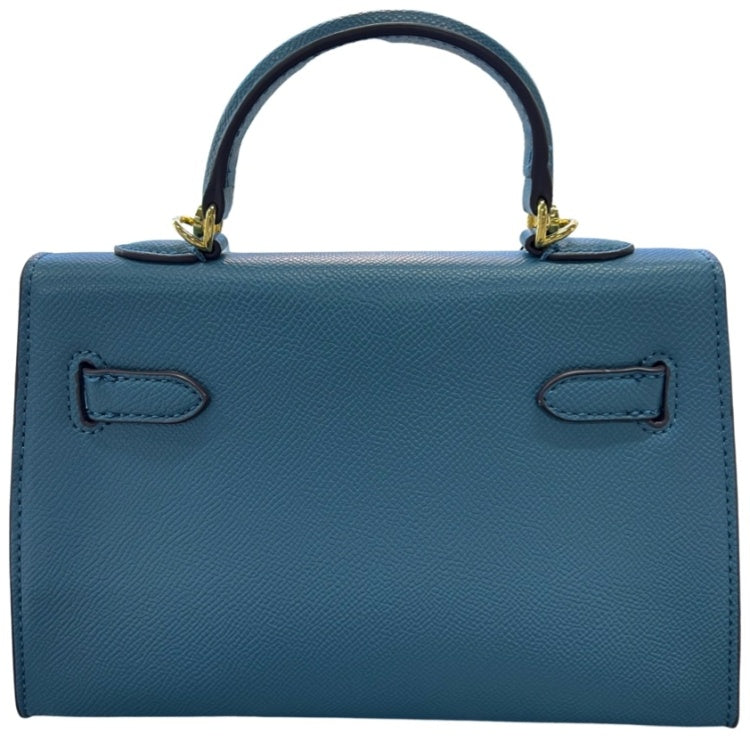 Hermès Kelly 20 Sellier Bag in Dark Blue Epsom Leather with Gold Hardware 22 cm