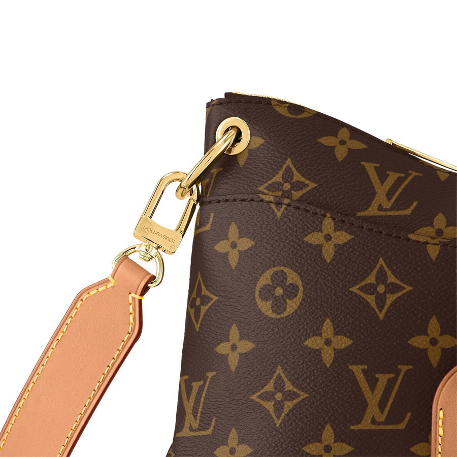 Louis Vuitton Canoé Bucket Bag Monogram Canvas brown with beige 21 cm