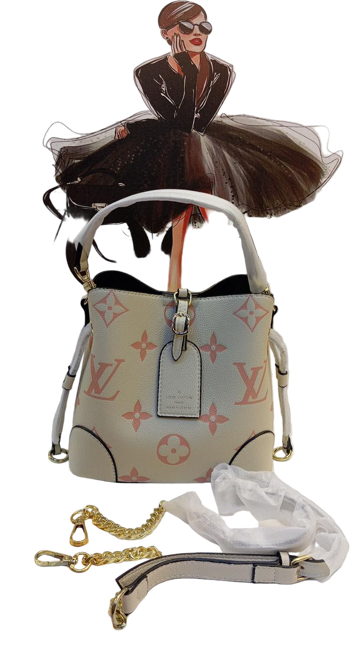 Louis Vuitton NéoNoé MM bucket bag in a bicolor monogram empreinte leather