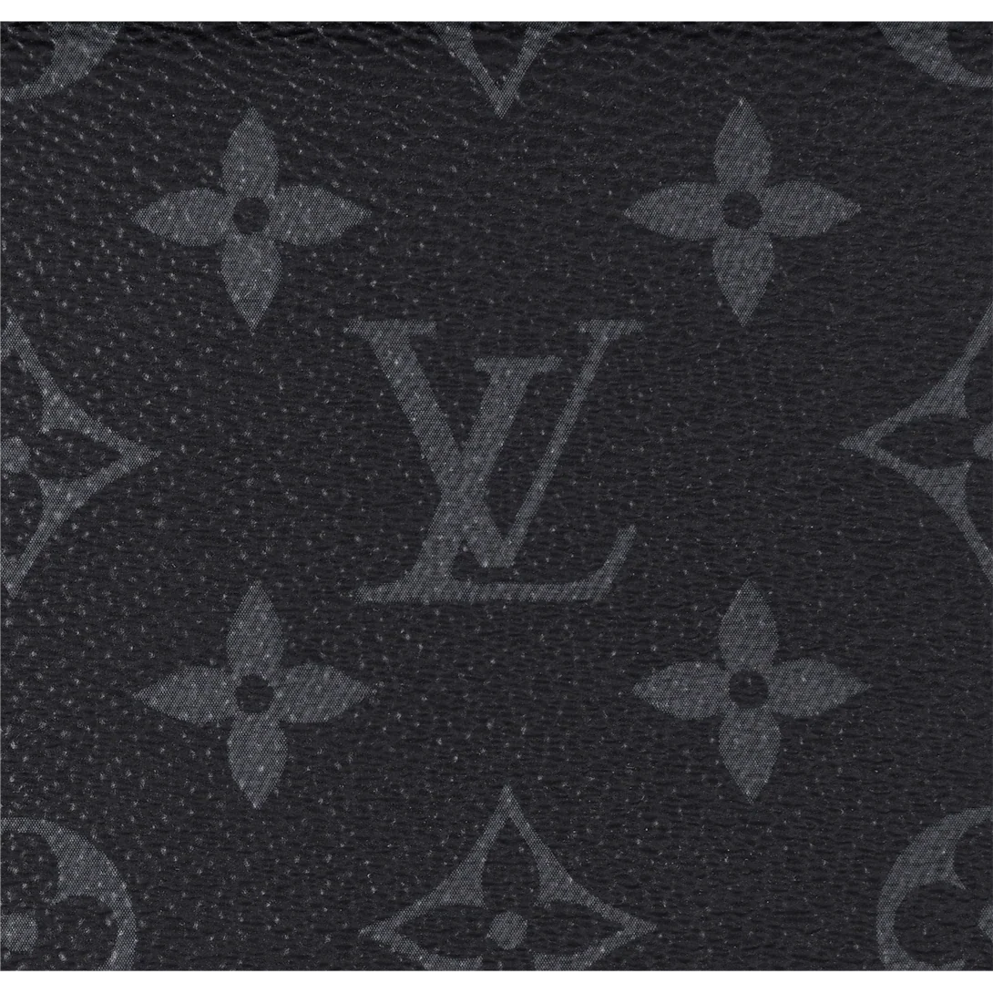 Louis Vuitton Pochette Volga in Monogram Eclipse Canvas Black / Grey with Black Hardware 27 cm