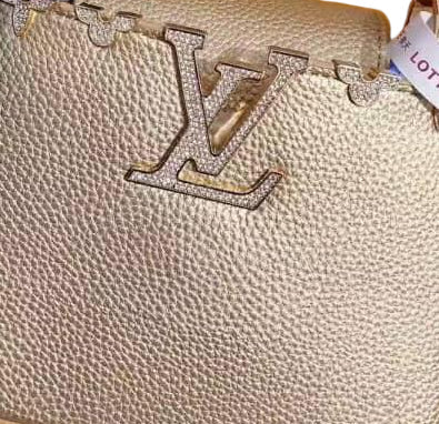 Louis Vuitton Capucines BB in Gold Grained Taurillon Leather with Gold Hardware