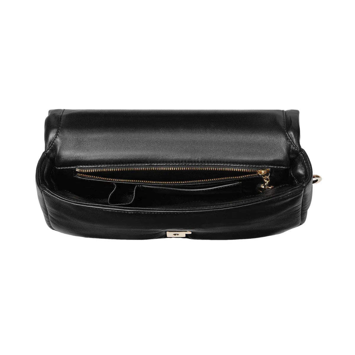 GUCCI Milano GG Small Black Puffy Leather Top Handle Bag