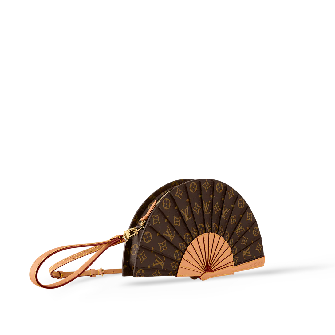 Louis Vuitton LV Fan Crossbody Bag in Brown Monogram Canvas 36 cm
