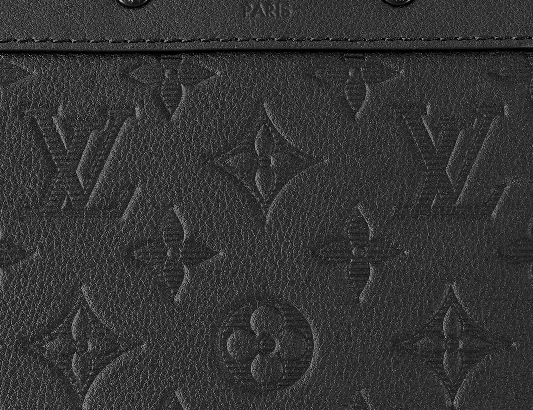 Louis Vuitton Pochette Volga in Black Monogram Empreinte Leather with Black Hardware 27 cm