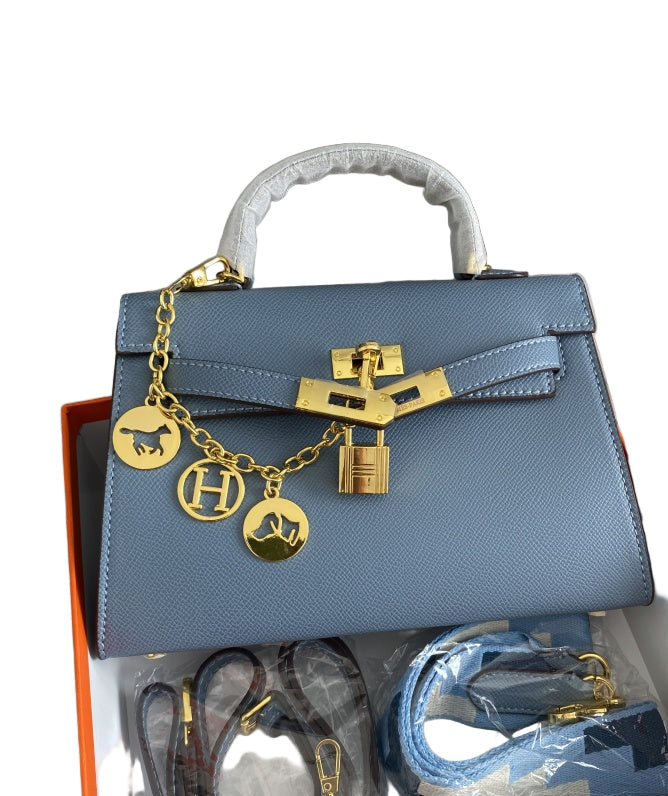 Hermès Kelly 20 Sellier Bag in Light Grey Epsom Leather with Gold Hardware 22 cm