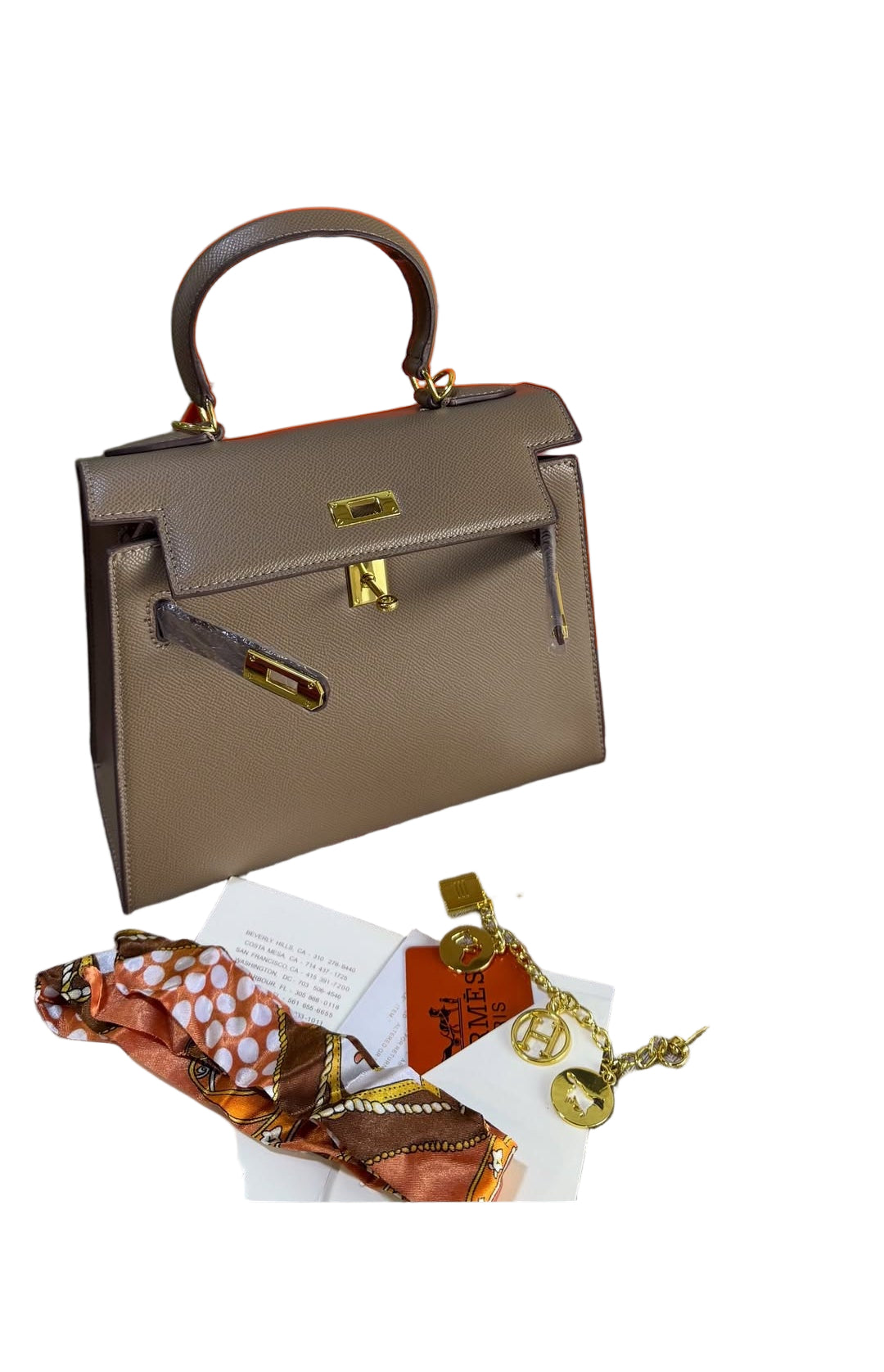 Hermès Kelly 20 Sellier Bag in Grey Epsom Leather with Gold Hardware 22 cm
