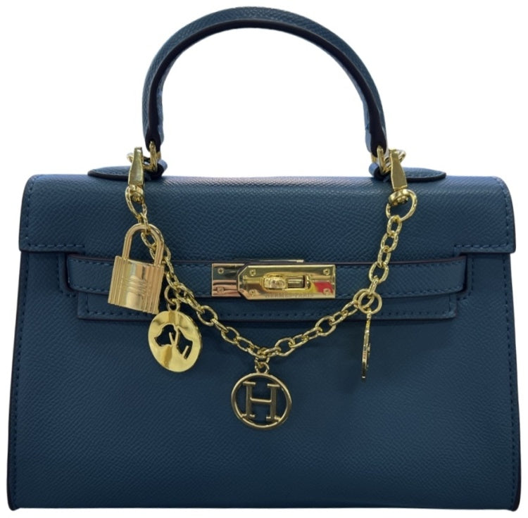 Hermès Kelly 20 Sellier Bag in Dark Blue Epsom Leather with Gold Hardware 22 cm