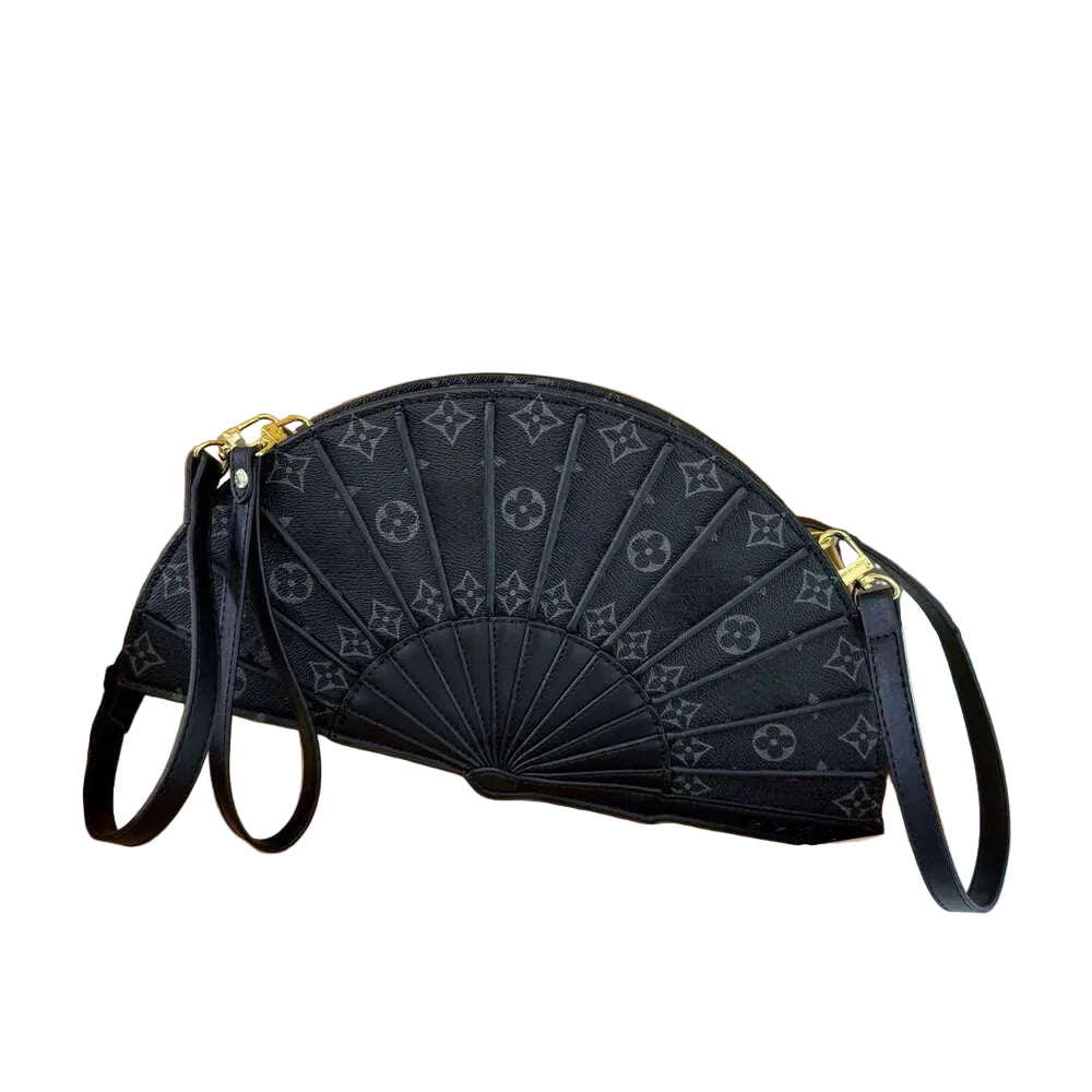 Louis Vuitton LV Fan Crossbody Bag in Black Monogram Canvas 36 cm