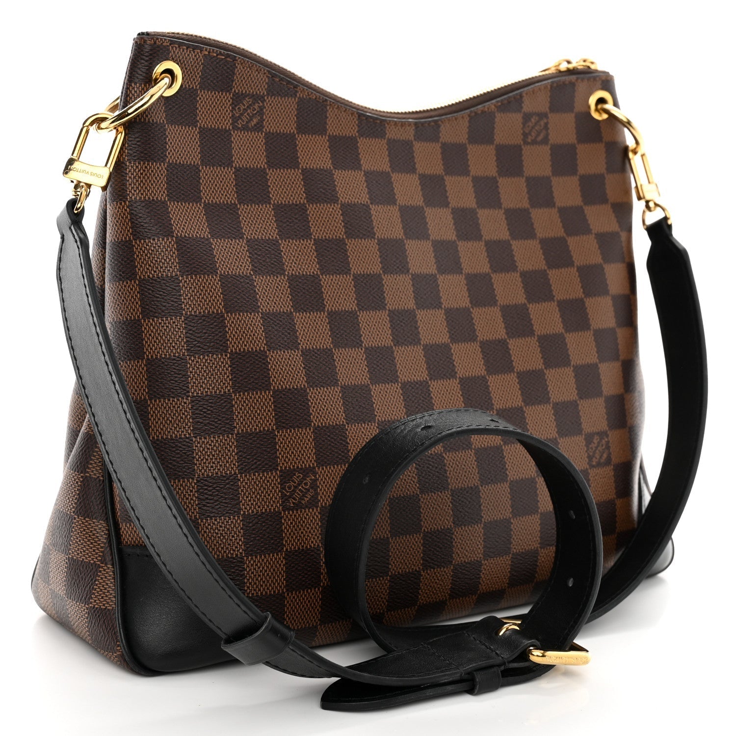Louis Vuitton Canoé Bucket Bag – Damier Ebene Canvas, Dark Brown 21 cm