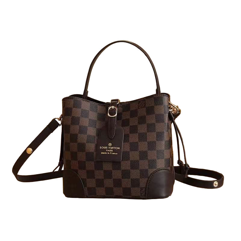 Louis Vuitton Canoé Bucket Bag – Damier Ebene Canvas, Dark Brown 21 cm