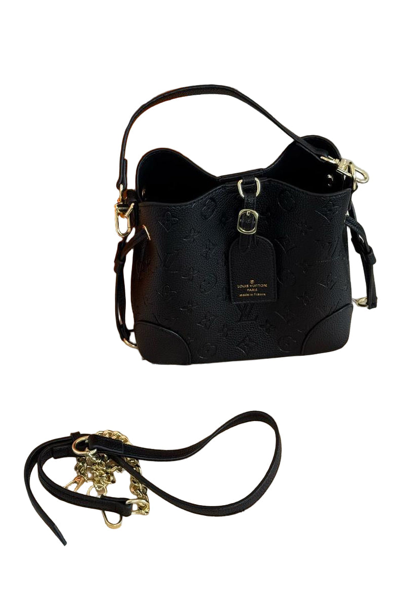 Louis Vuitton Canoé Bucket Bag – Black Monogram Empreinte Leather 21 cm