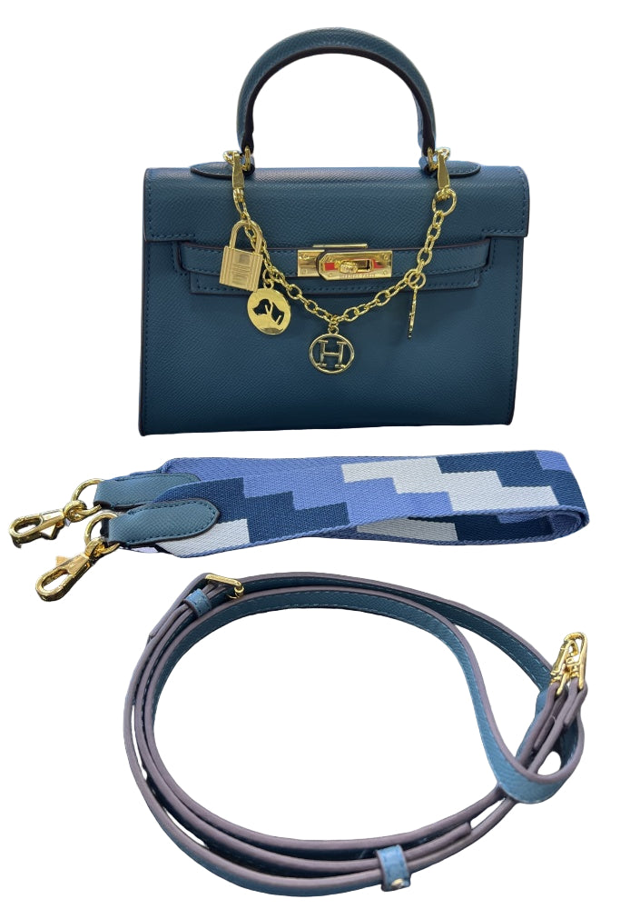 Hermès Kelly 20 Sellier Bag in Dark Blue Epsom Leather with Gold Hardware 22 cm
