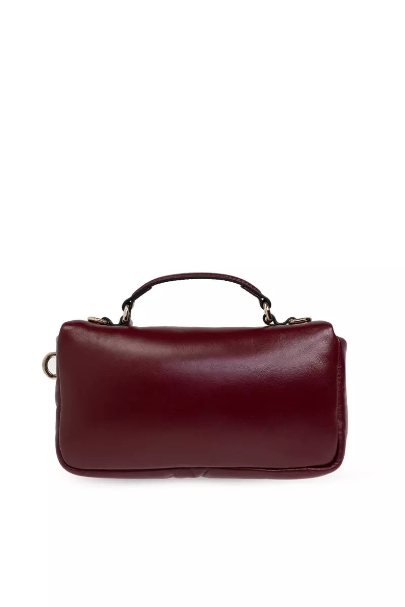 GUCCI Milano GG Small Roso Ancora Puffy Leather Top Handle Bag