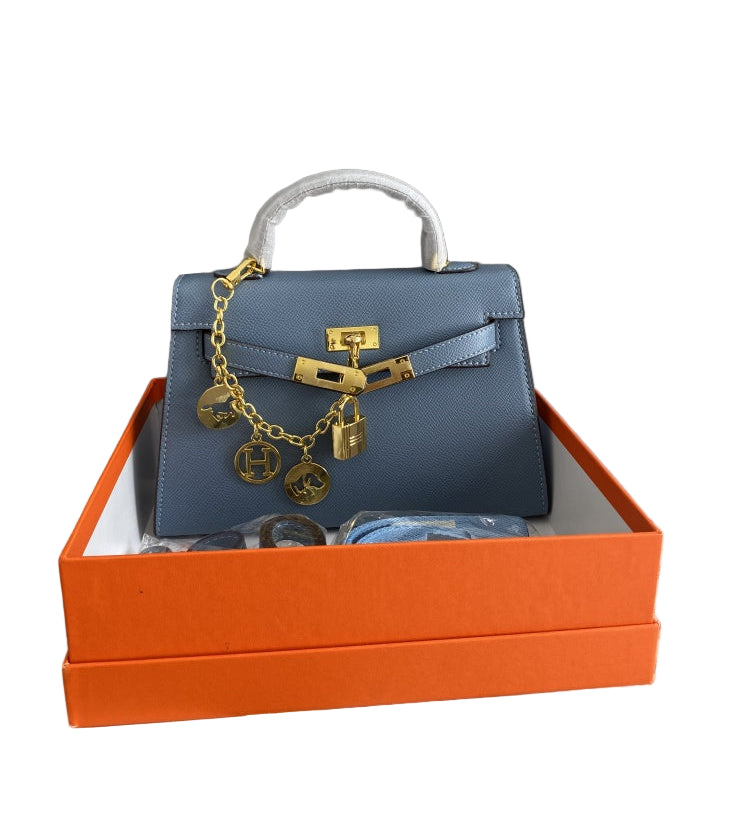 Hermès Kelly 20 Sellier Bag in Light Grey Epsom Leather with Gold Hardware 22 cm