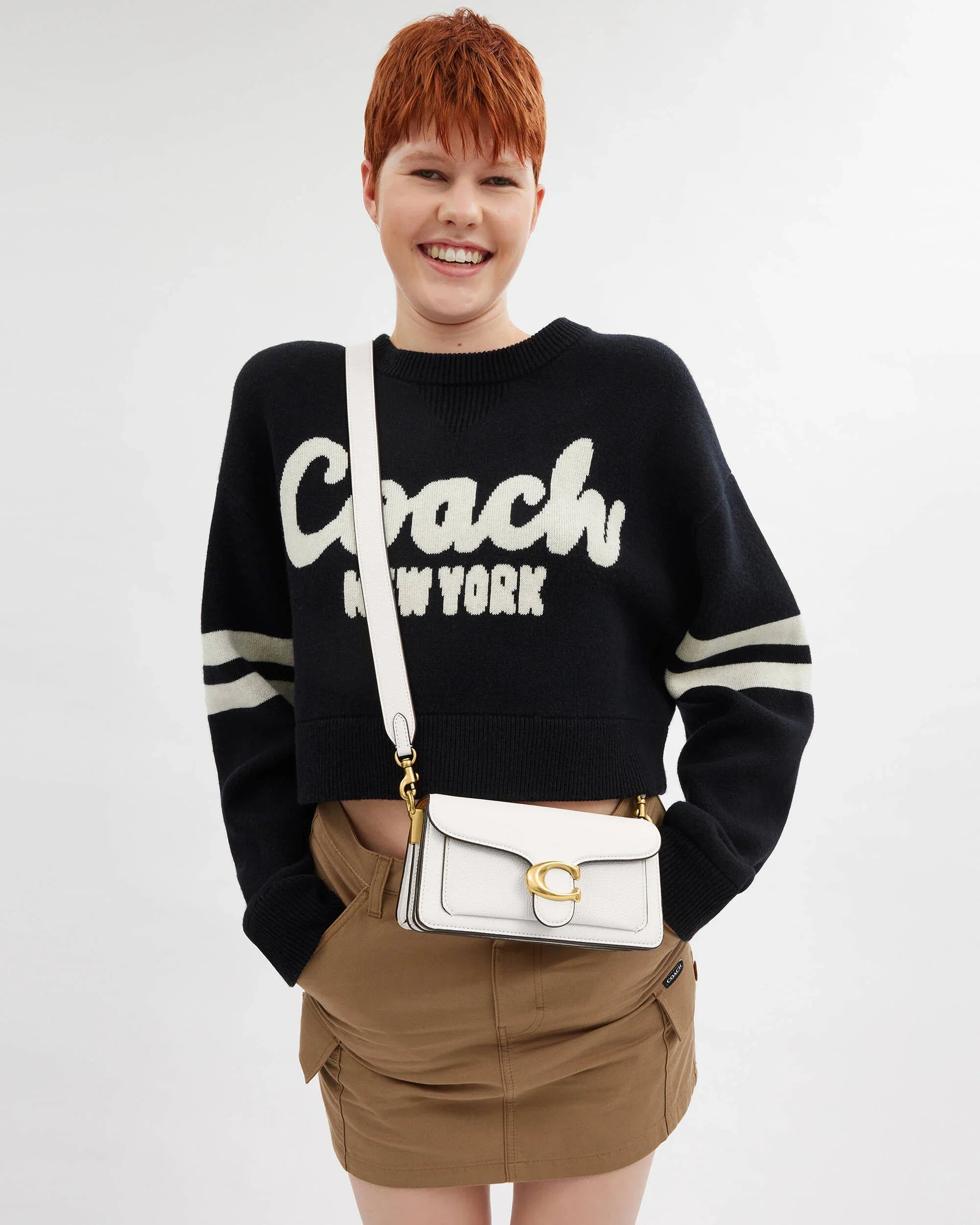COACH tabby Shoulder Bag 20 White