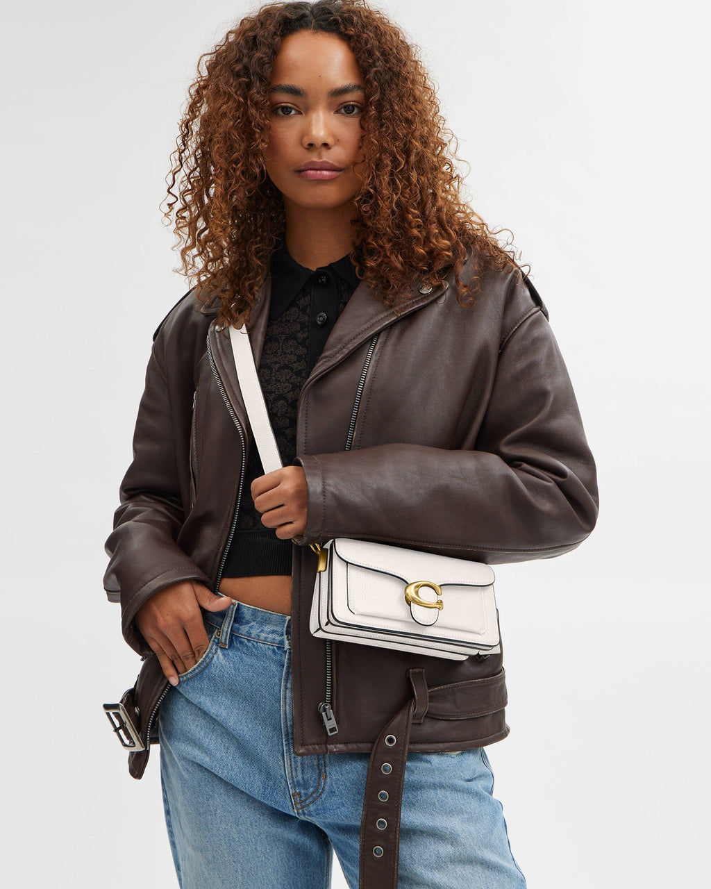 COACH tabby Shoulder Bag 20 White