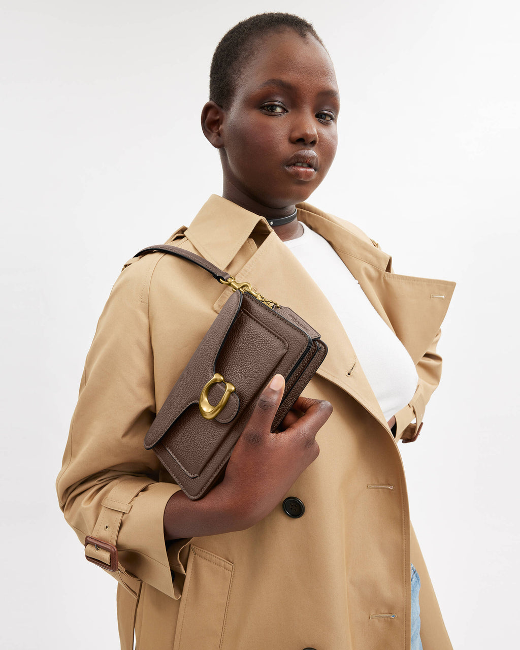 COACH tabby Shoulder Bag 20 Brown II