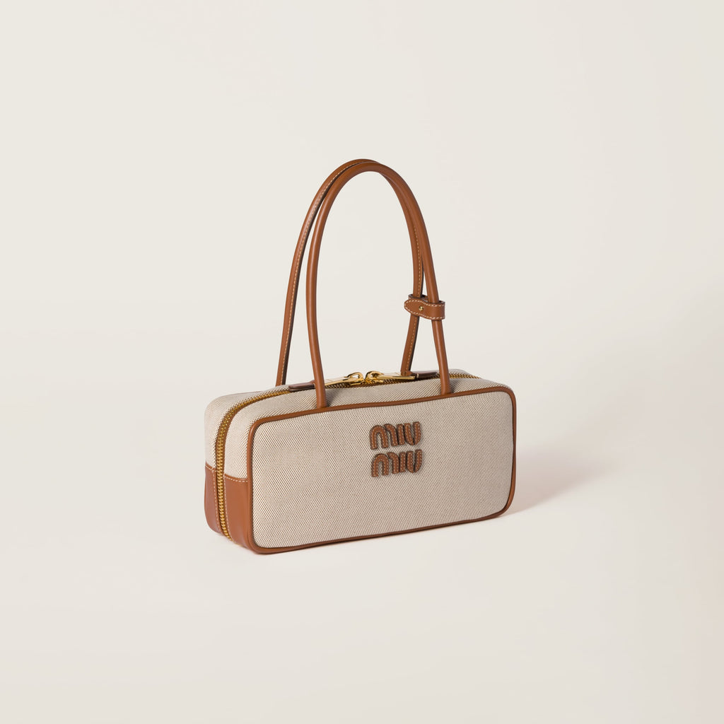 Miu Miu Beau canvas and leather bag