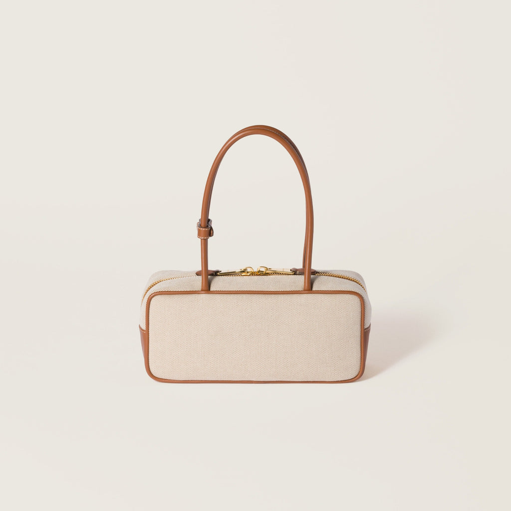 Miu Miu Beau canvas and leather bag