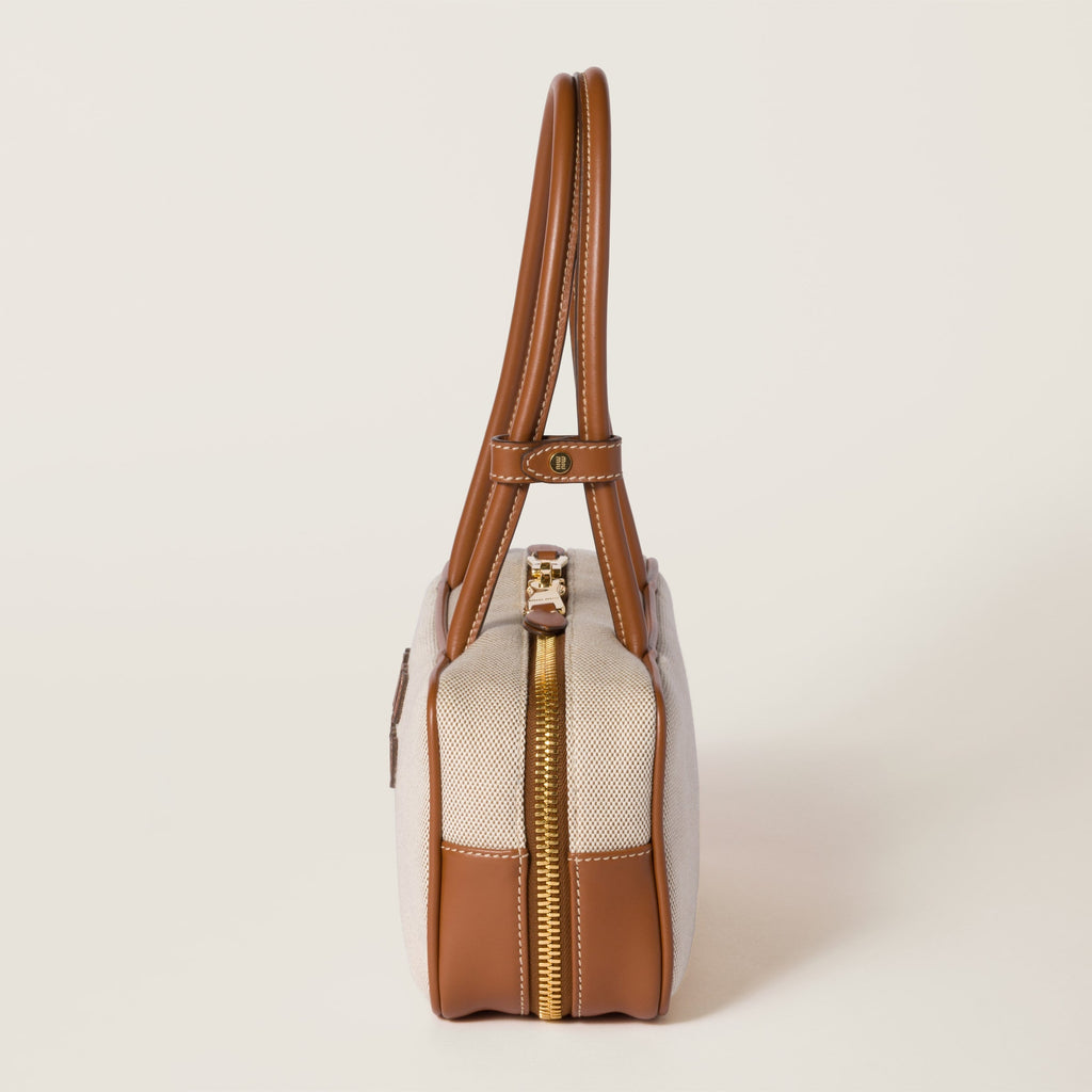 Miu Miu Beau canvas and leather bag