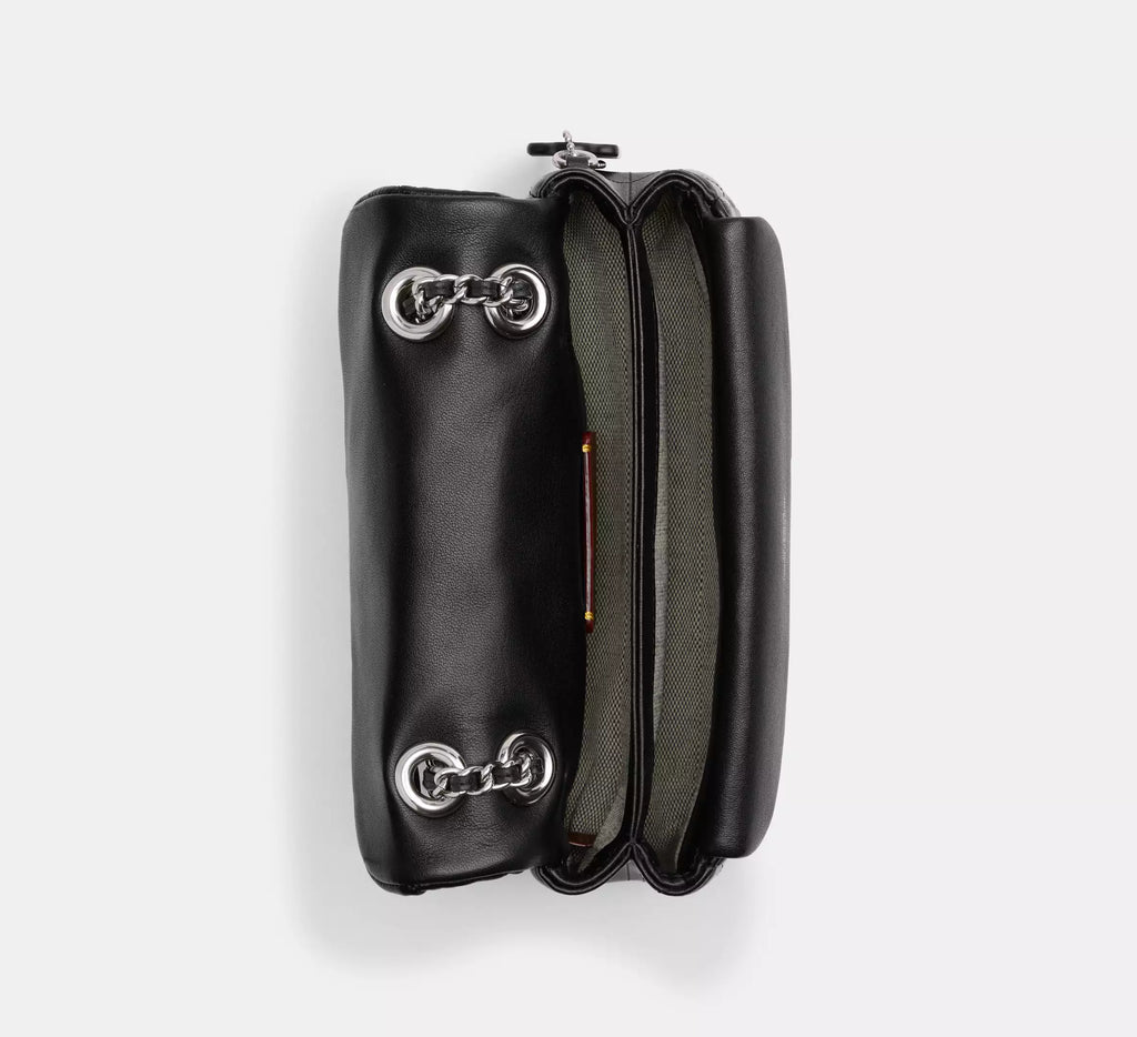COACH Tabby Shoulder Bag 20 With Pillow Quilting BLACK Argento/Nero