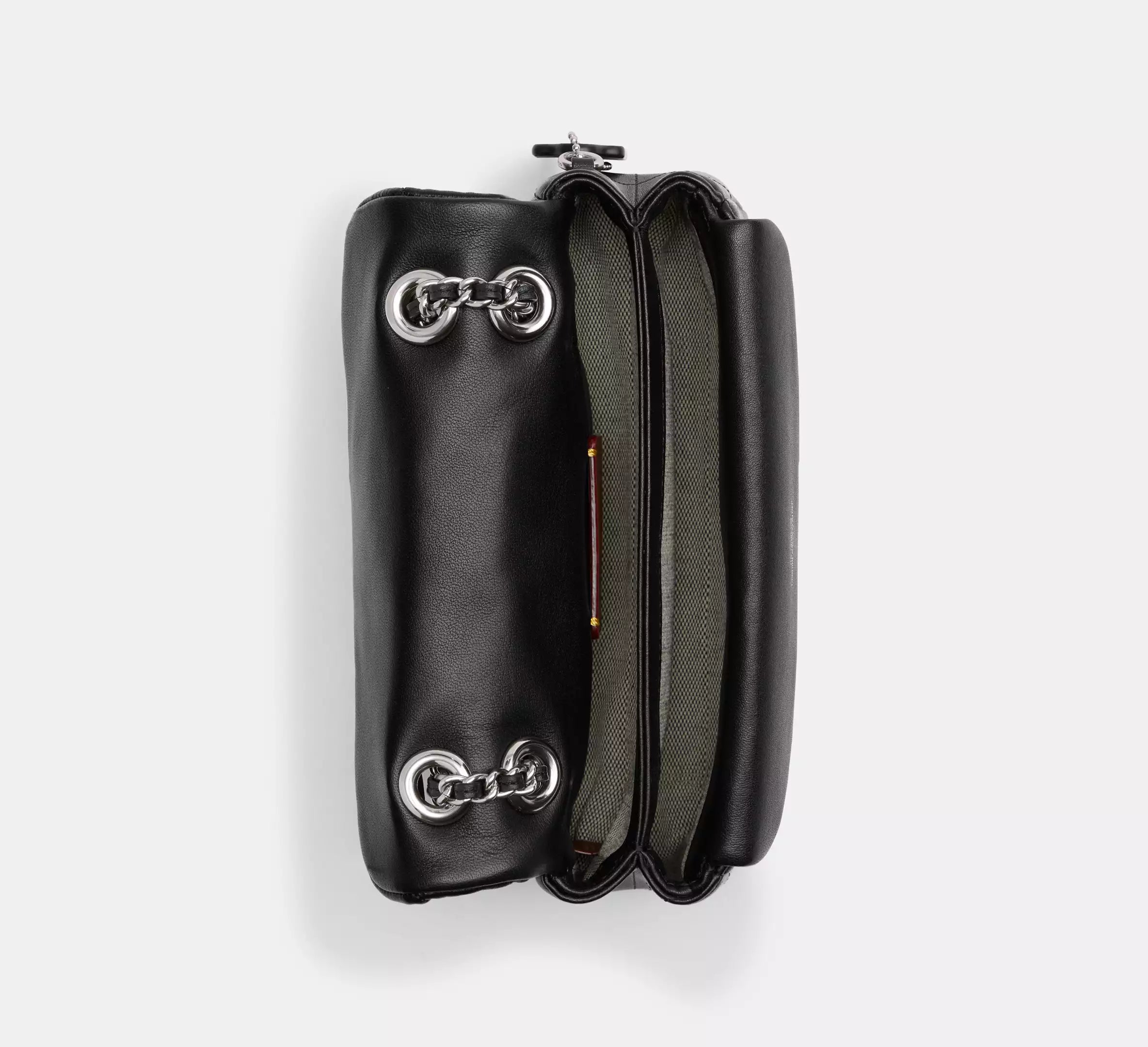 COACH Tabby Shoulder Bag 20 With Pillow Quilting BLACK Argento/Nero