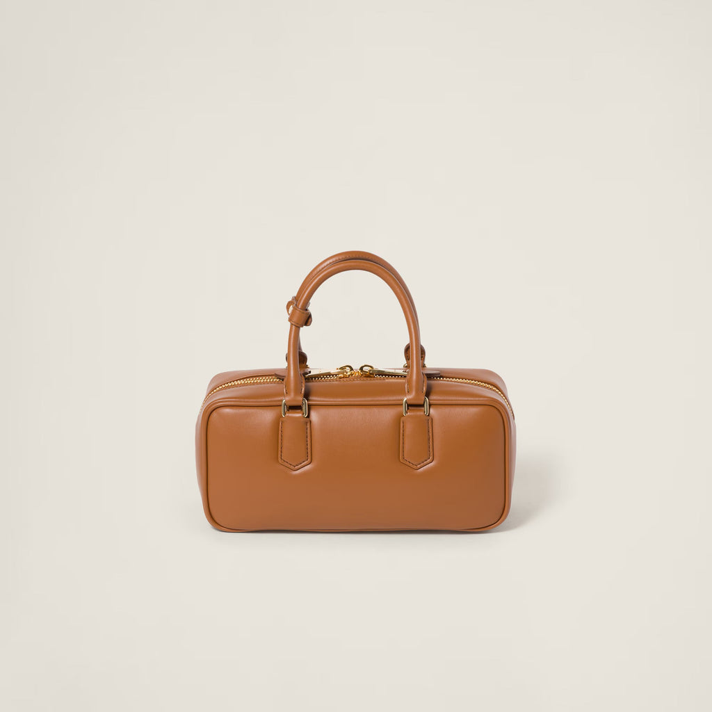 Miu Miu Arcadie leather bag ( Large) Cognac Color