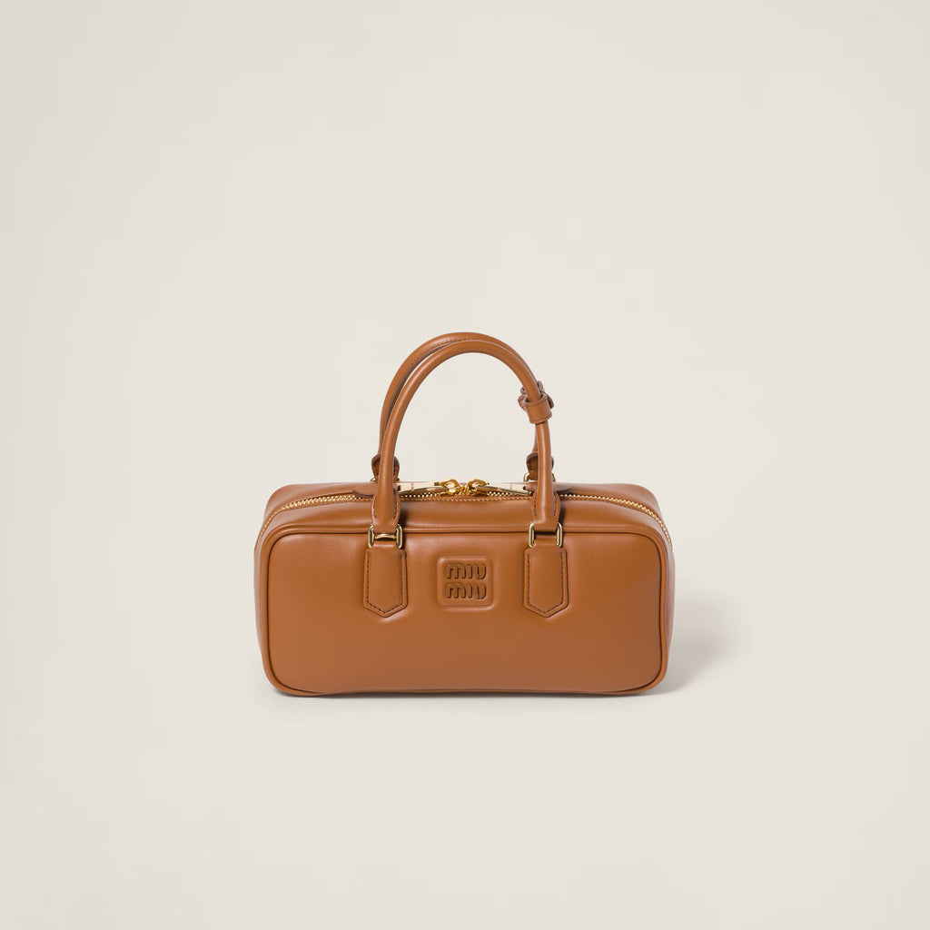 Miu Miu Arcadie leather bag ( Large) Cognac Color