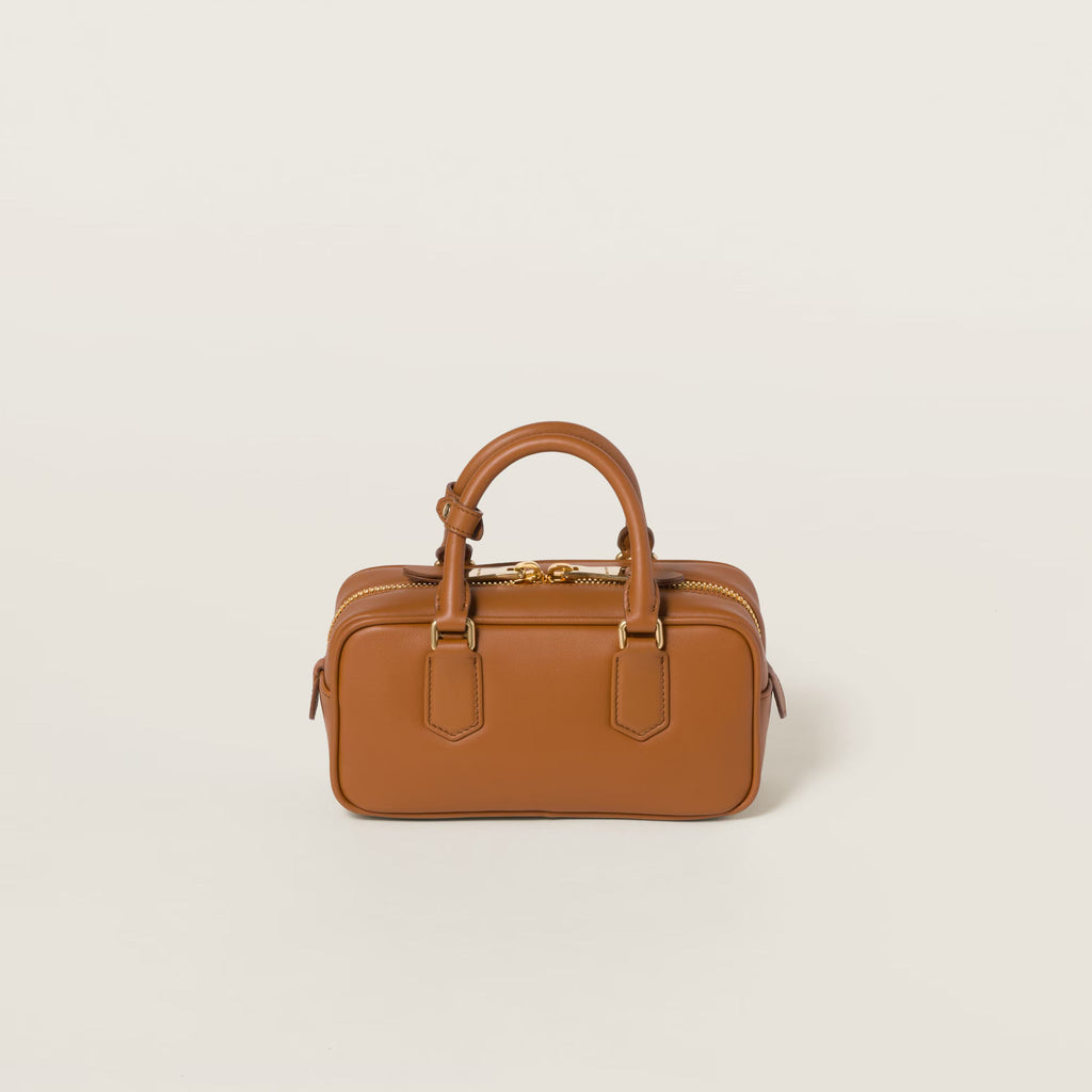 Miu Miu Arcadie leather bag ( REGULAR) Cognac Color
