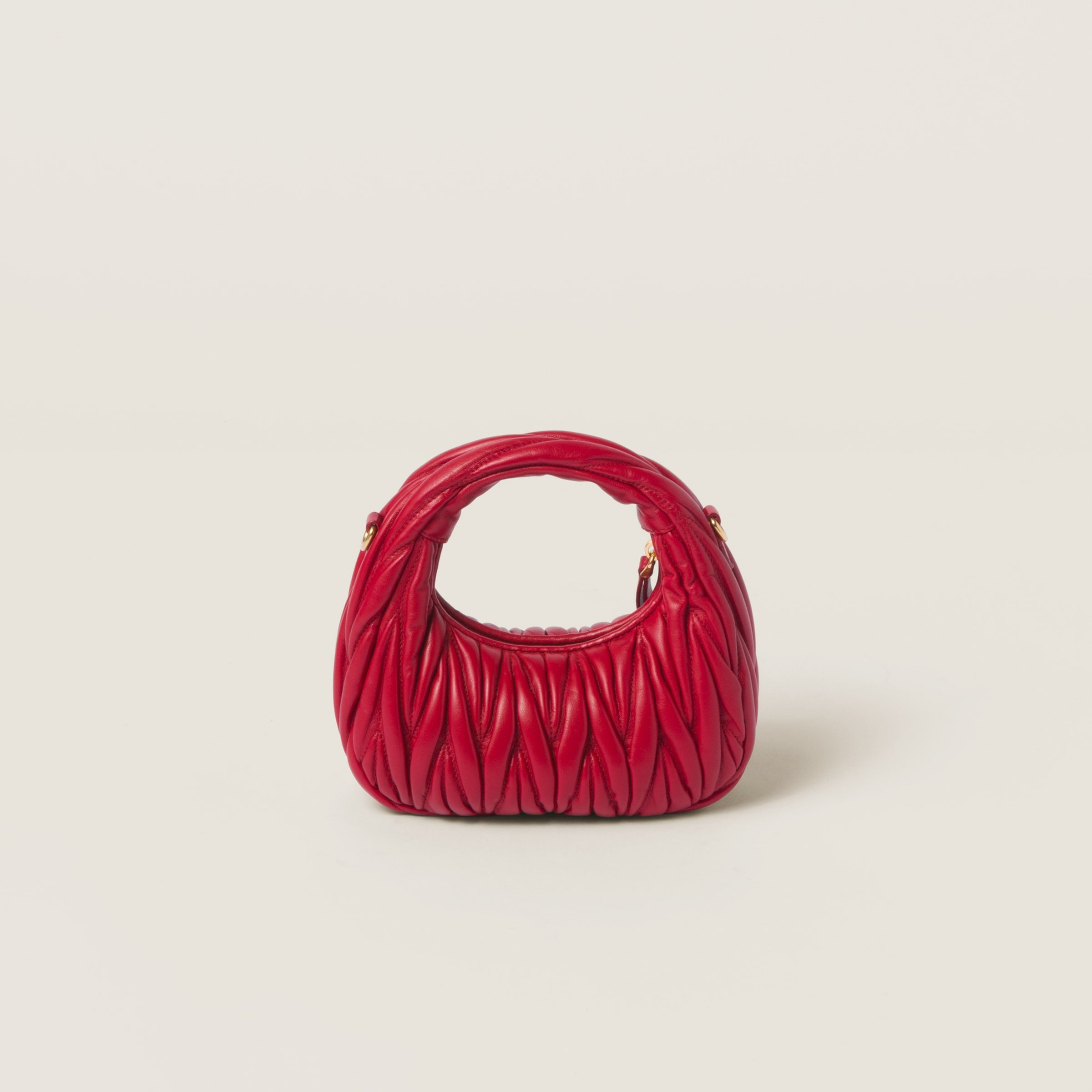 Miu Miu Wander nap leather hobo bag Red -  حقيبة هوبو أحمر Wander جلد
