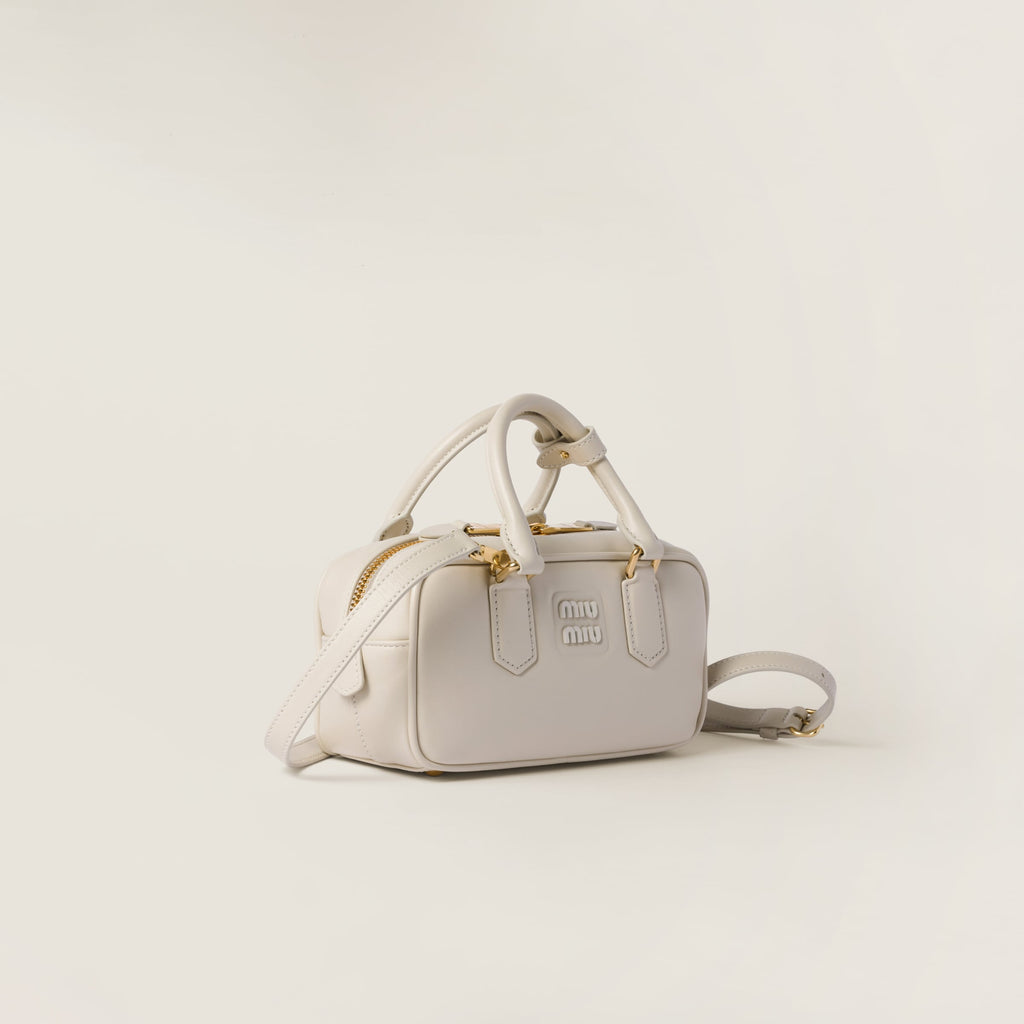 Miu Miu Arcadie leather bag Chalk White (Regular)