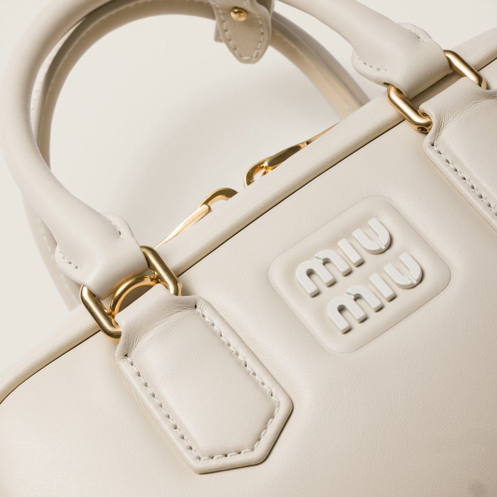 Miu Miu Arcadie leather bag Chalk White (Regular)