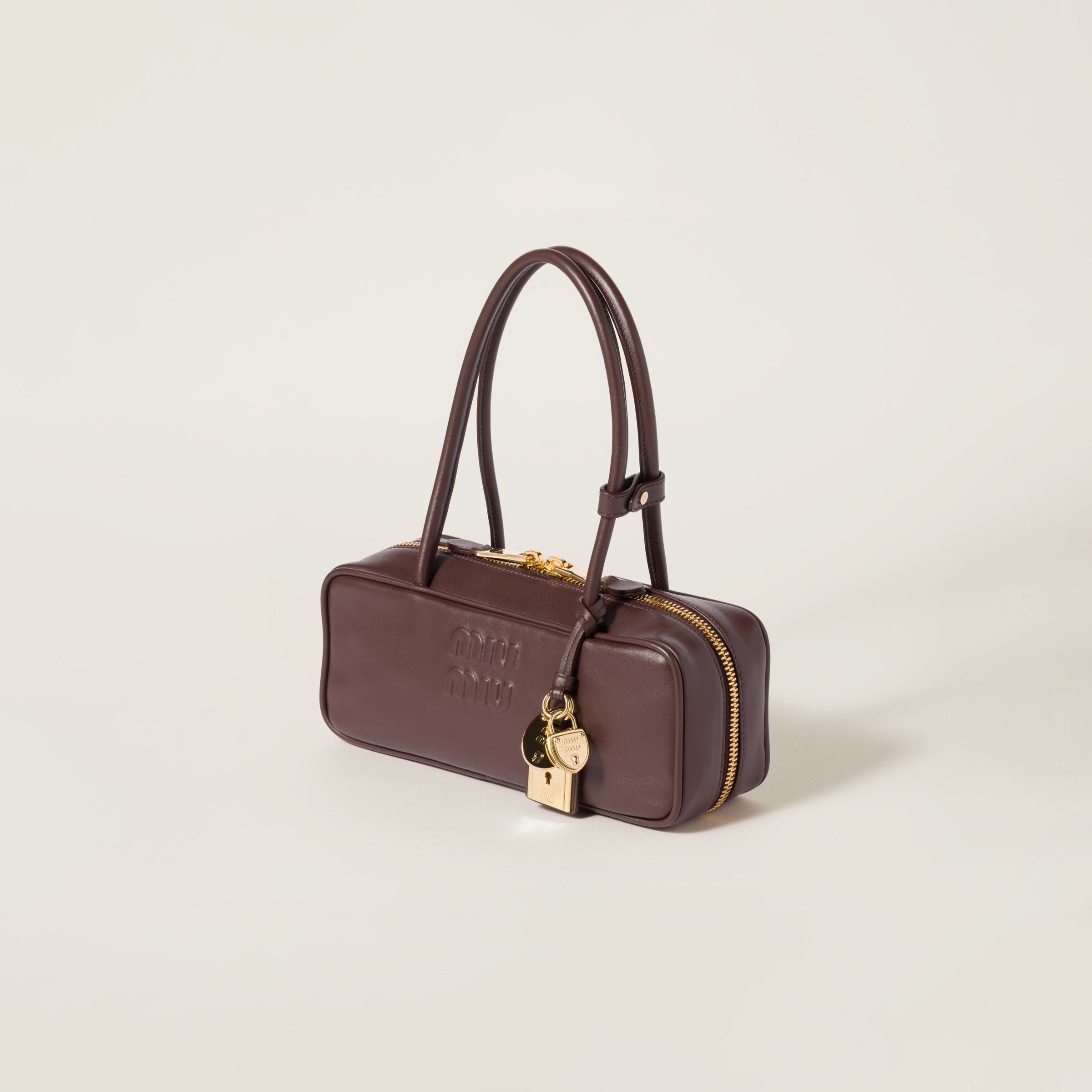 Miu Miu Leather Beau bag Briarwood
