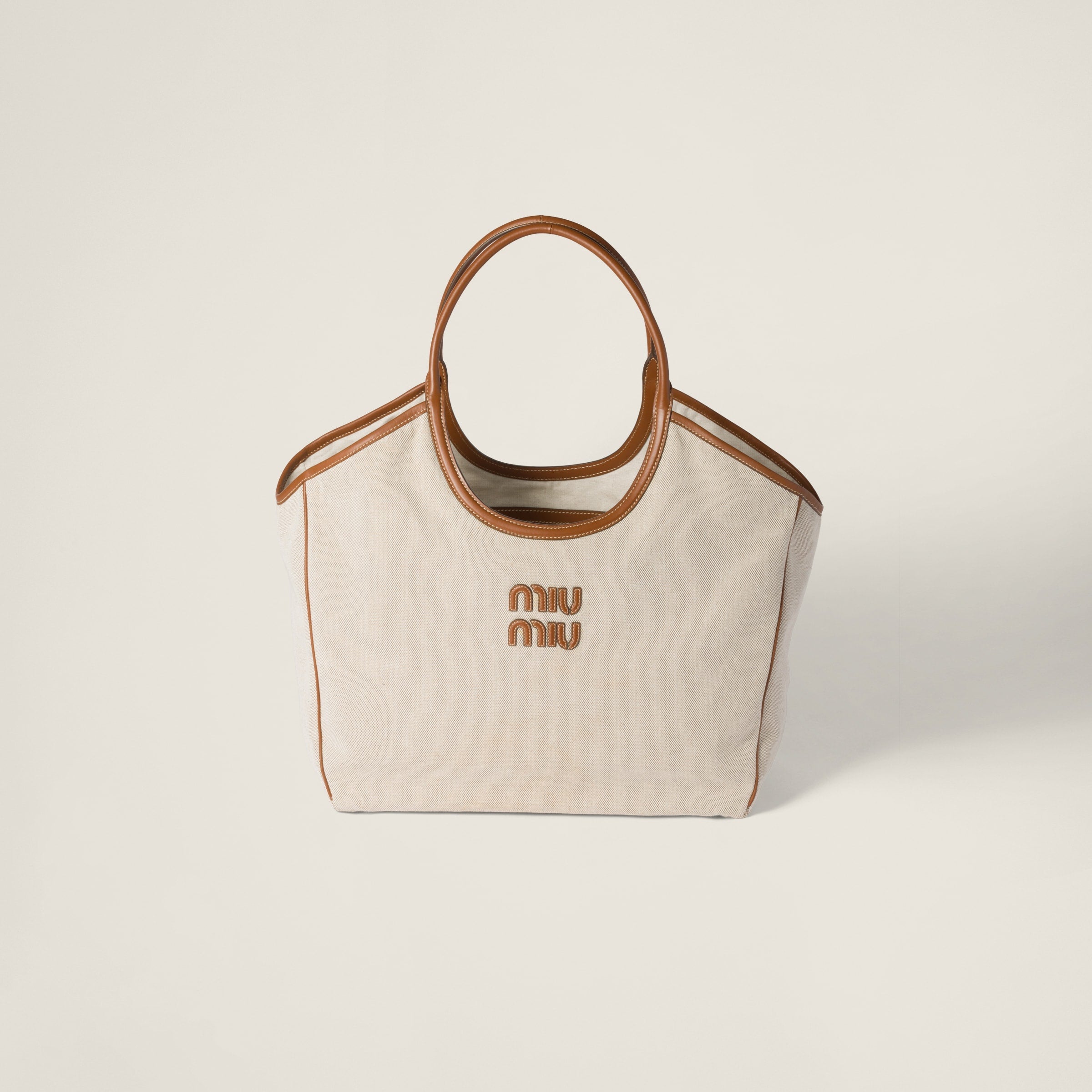 Miu Miu IVY canvas and leather bag (Large)