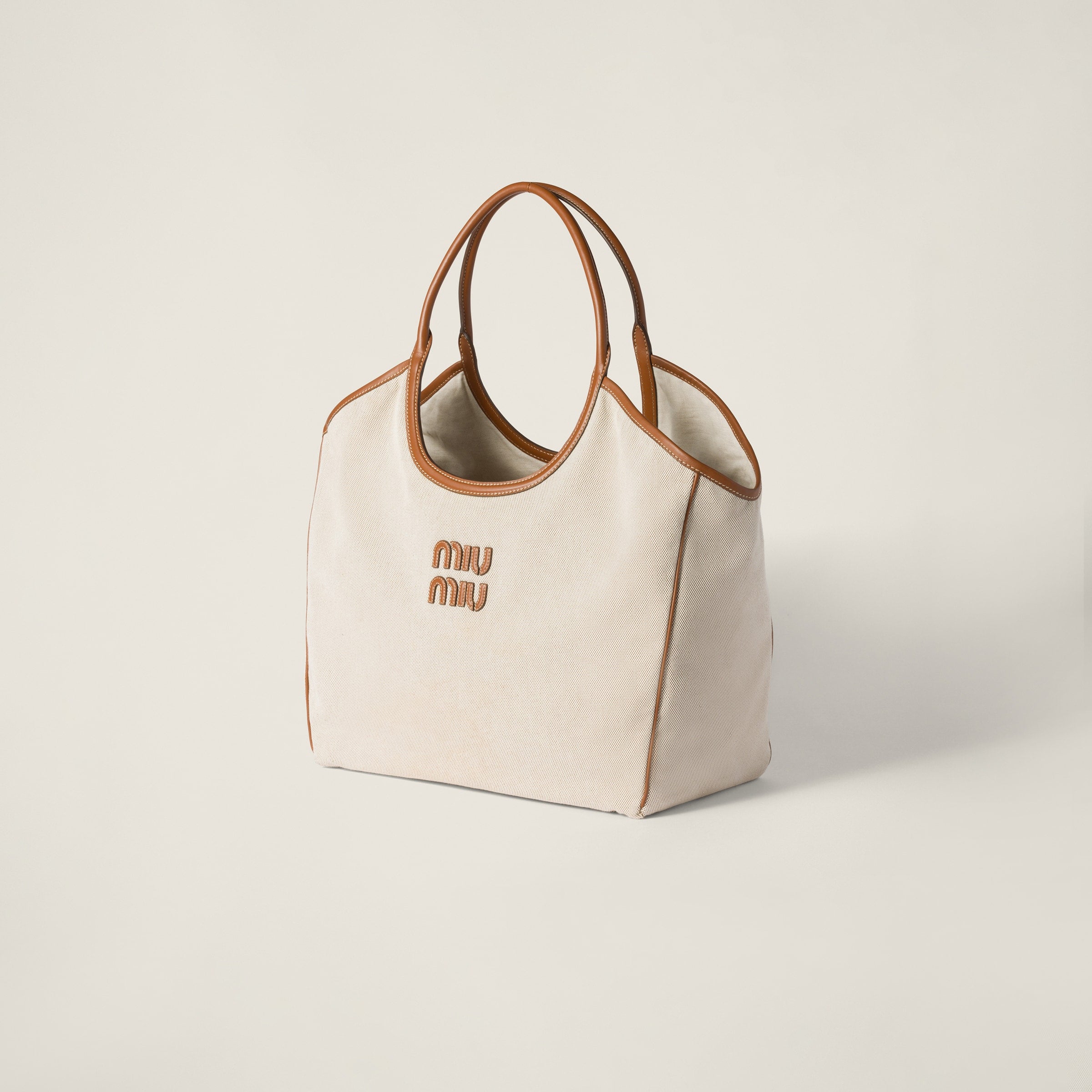 Miu Miu IVY canvas and leather bag (Large)