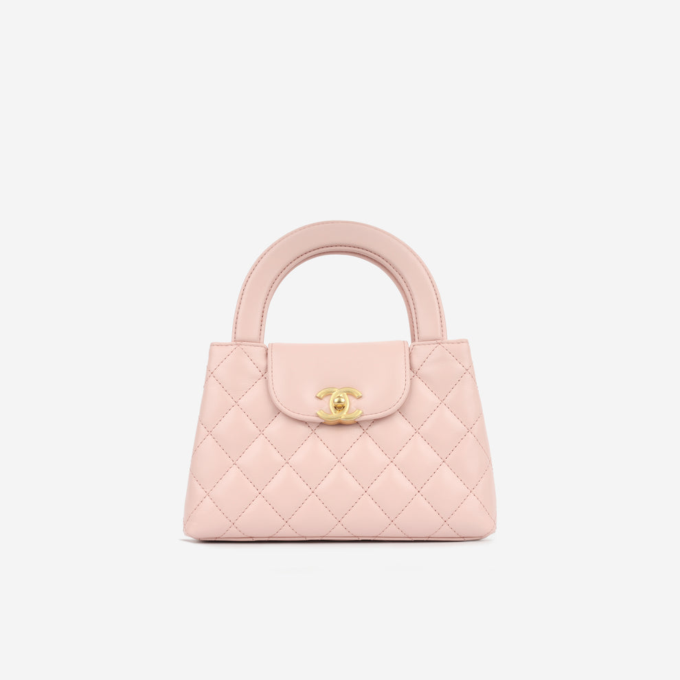 Chanel Mini Kelly Pink Quilted Aged Calfskin with Gold Hardware – 18 cm