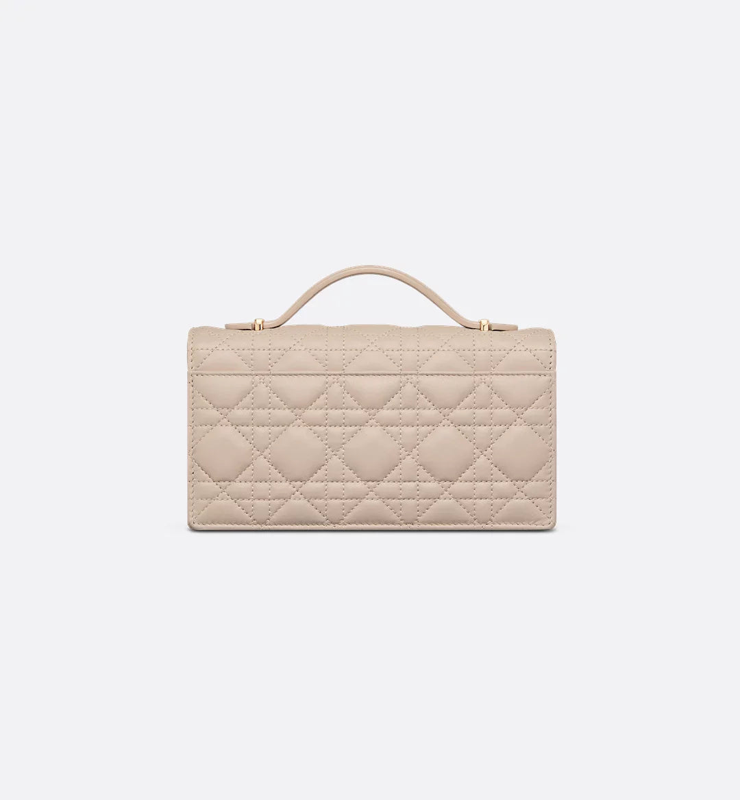 Dior Lady Dior Top Handle Bag in beige Quilted Lambskin with Gold Hardware – 20 cm