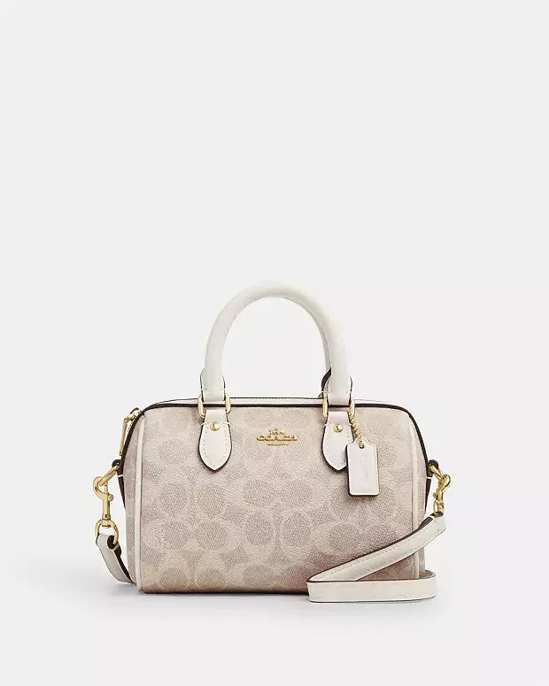 Coach Mini Rowan Crossbody 20 cm Signature Canvas beige