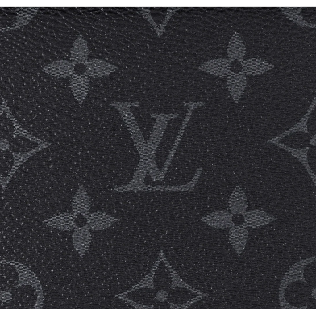 Louis Vuitton Pochette Volga in Monogram Eclipse Canvas Black / Grey with Black Hardware 27 cm
