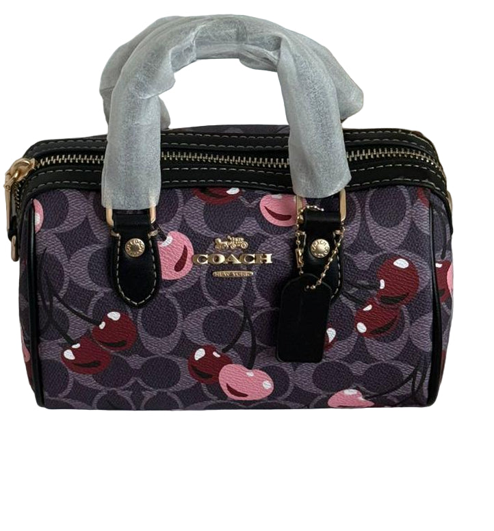 Coach Mini Rowan Crossbody 20 cm Signature Canvas With Cherry Print