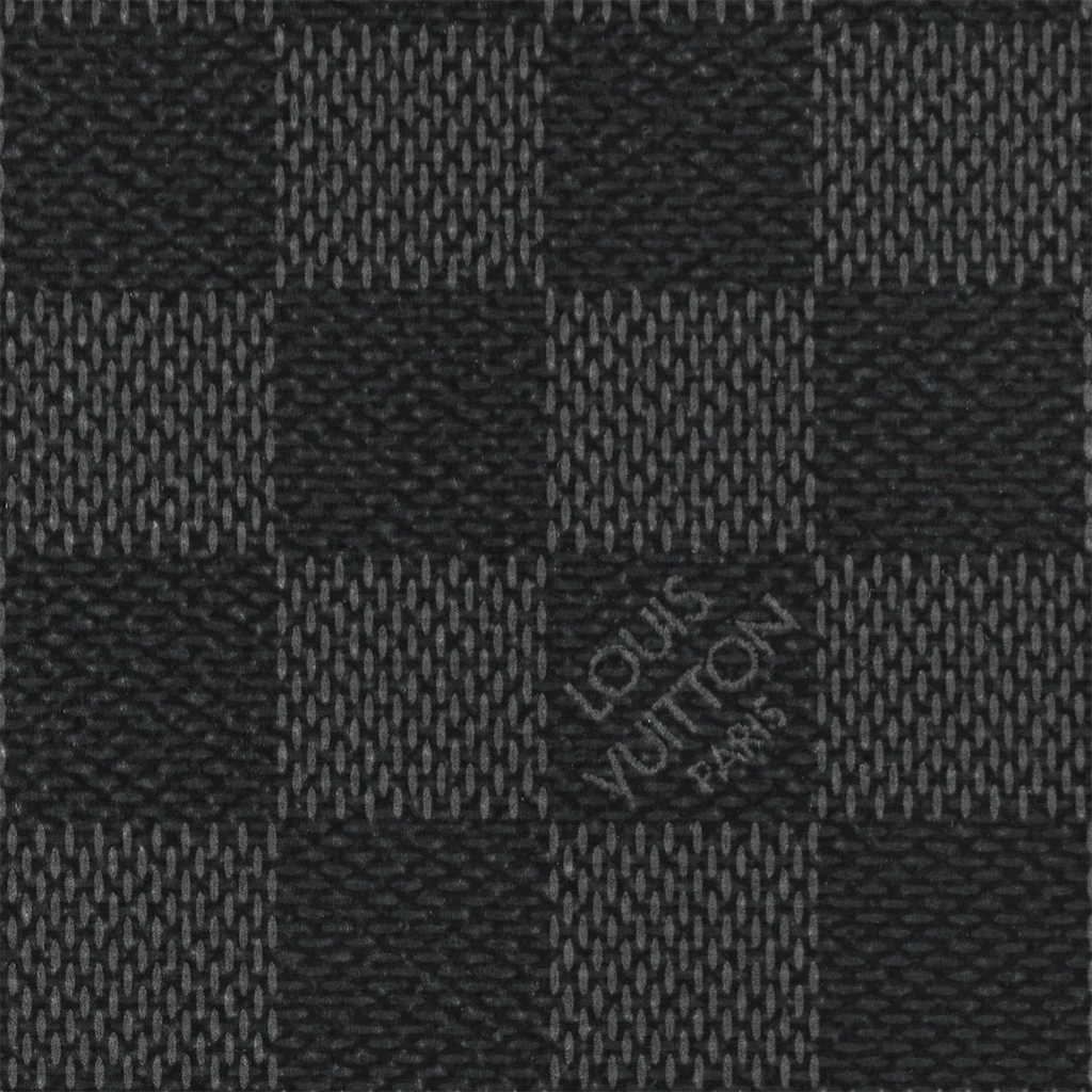 Louis Vuitton Pochette Volga in Damier Graphite Canvas Black & Grey with Black Hardware 27 cm