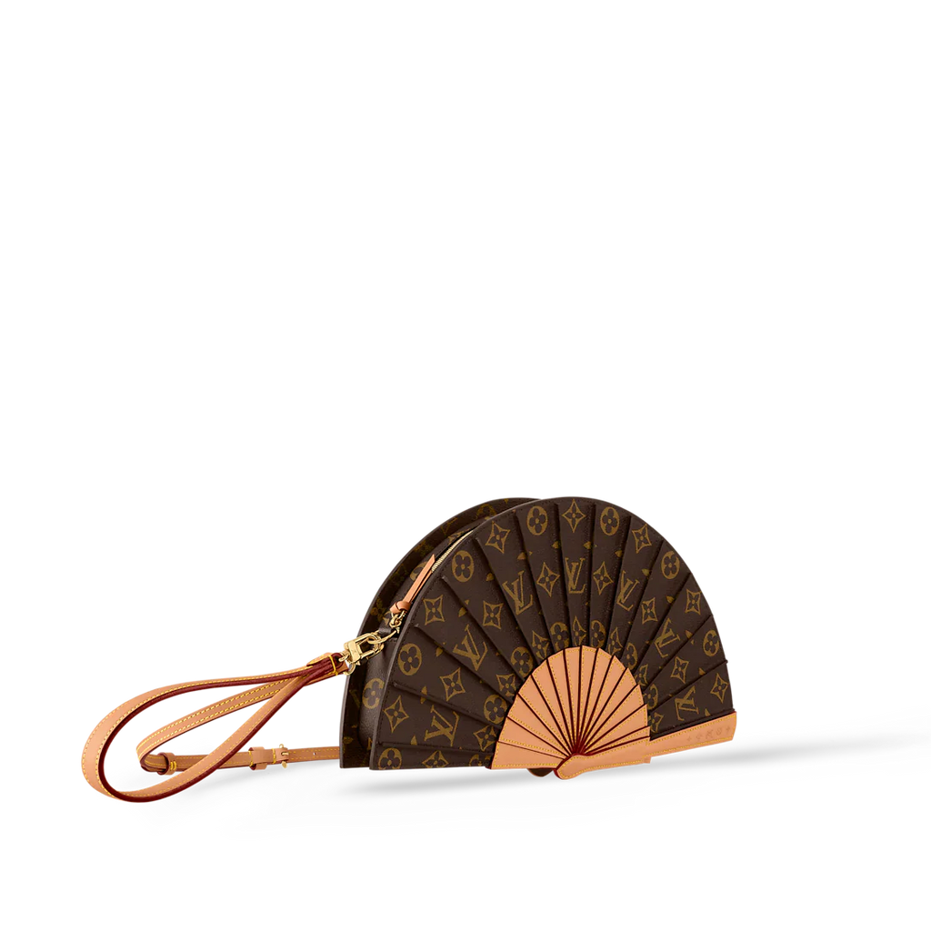 Louis Vuitton LV Fan Crossbody Bag in Brown Monogram Canvas 36 cm