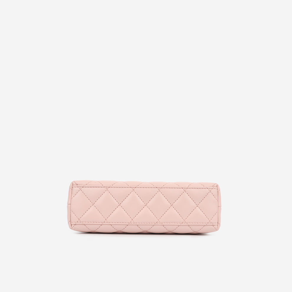 Chanel Mini Kelly Pink Quilted Aged Calfskin with Gold Hardware – 18 cm