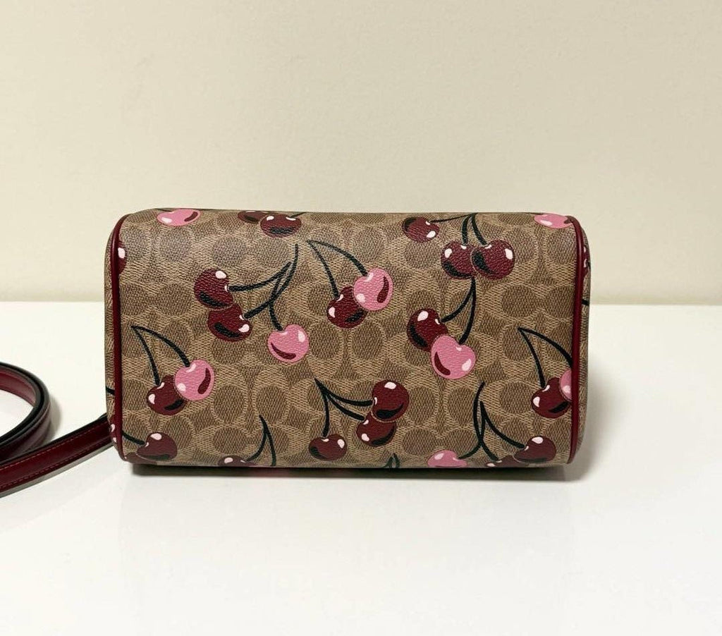 Coach Mini Rowan Crossbody 20 cm Signature Canvas With Cherry Print